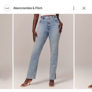 ABERCROMBIE Curve Love Ultra High Rise 90s Straight Jean
